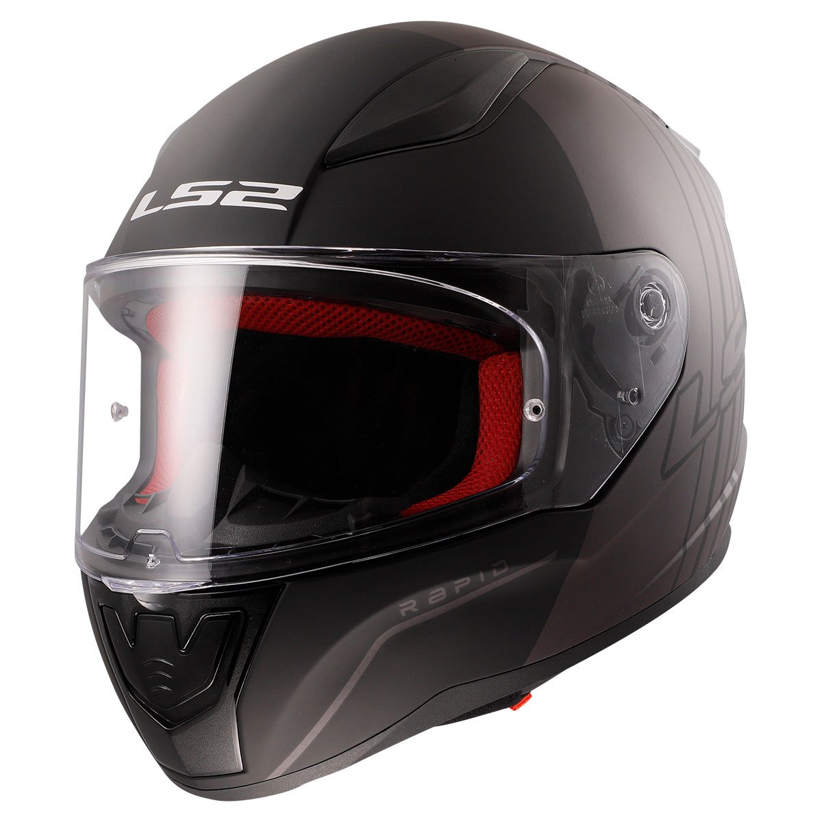 LS2 RAPID MULTIPLY MAT SİYAH-GRİ KAPALI KASK