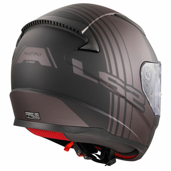 LS2 RAPID MULTIPLY MAT SİYAH-GRİ KAPALI KASK