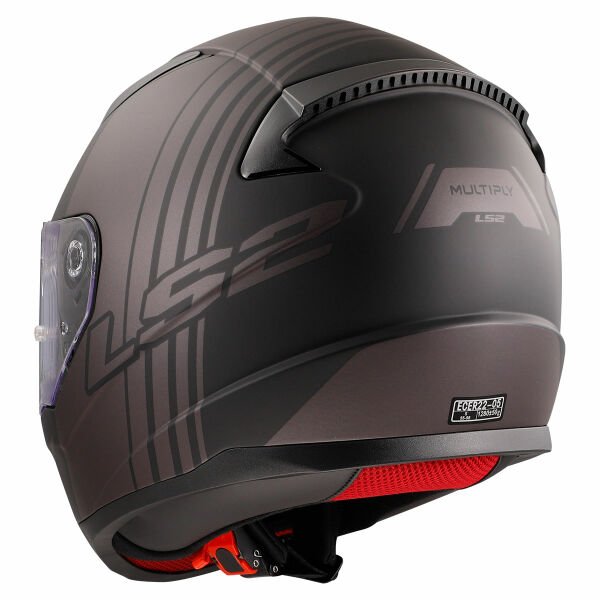 LS2 RAPID MULTIPLY MAT SİYAH-GRİ KAPALI KASK