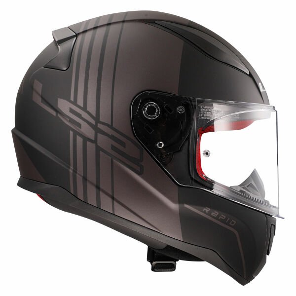 LS2 RAPID MULTIPLY MAT SİYAH-GRİ KAPALI KASK