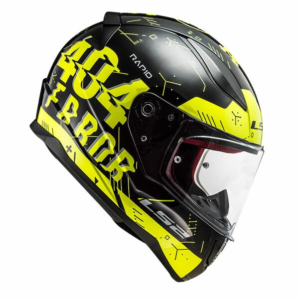 LS2 RAPID PLAYER NEON SARI-SİYAH KAPALI KASK