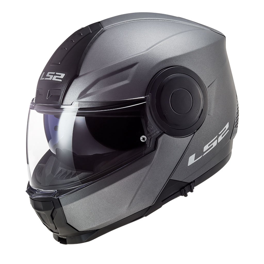LS2 SCOPE MAT TITANIUM ÇENE AÇILIR KASK