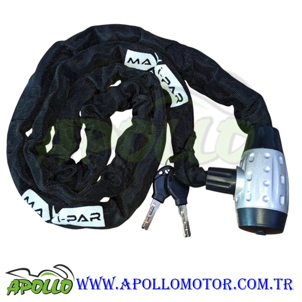 ZİNCİR KİLİT 6 MM 2 METRE ANAHTARLI