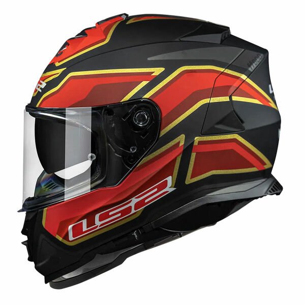 LS2 STORM 2 FOGGY MAT SİYAH-KIRMIZI KAPALI KASK