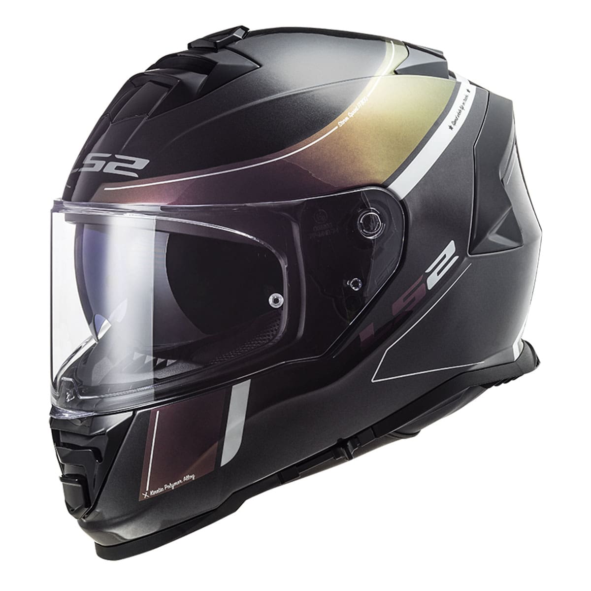 LS2 STORM 2 VELVET MAT SİYAH-GÖKKUŞAĞI KAPALI KASK