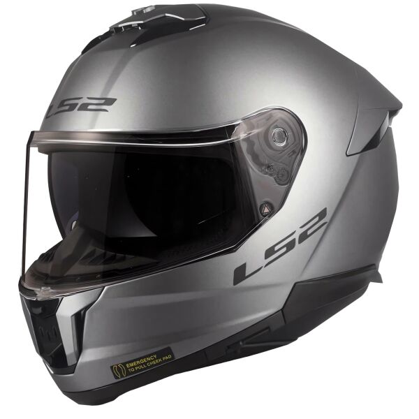 LS2 STREAM 2 MAT TITANIUM KAPALI KASK
