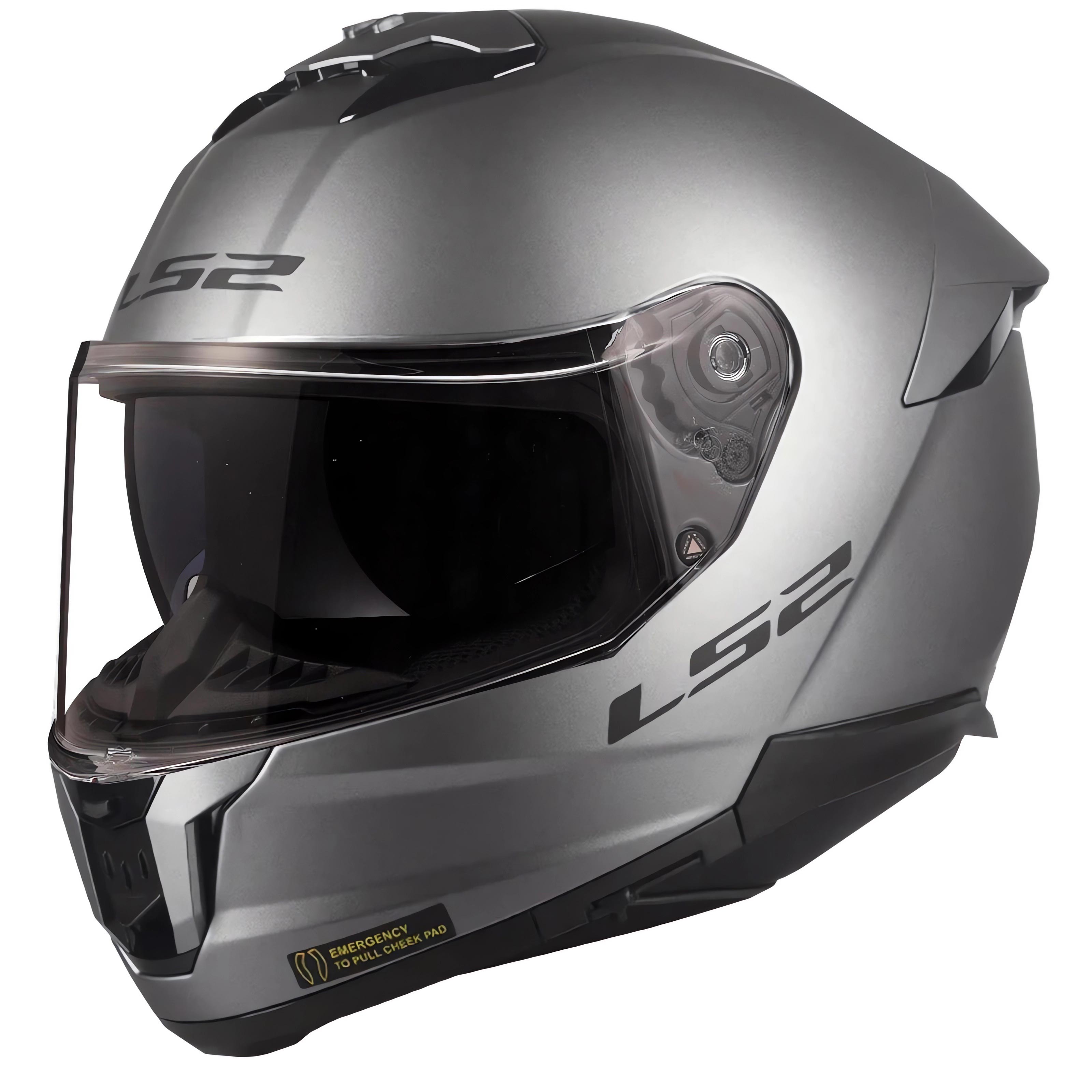 LS2 STREAM 2 MAT TITANIUM KAPALI KASK