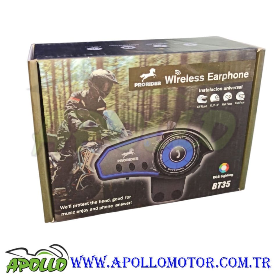 PRORİDER BT 35 İNTERCOM Bluetooth 5.0