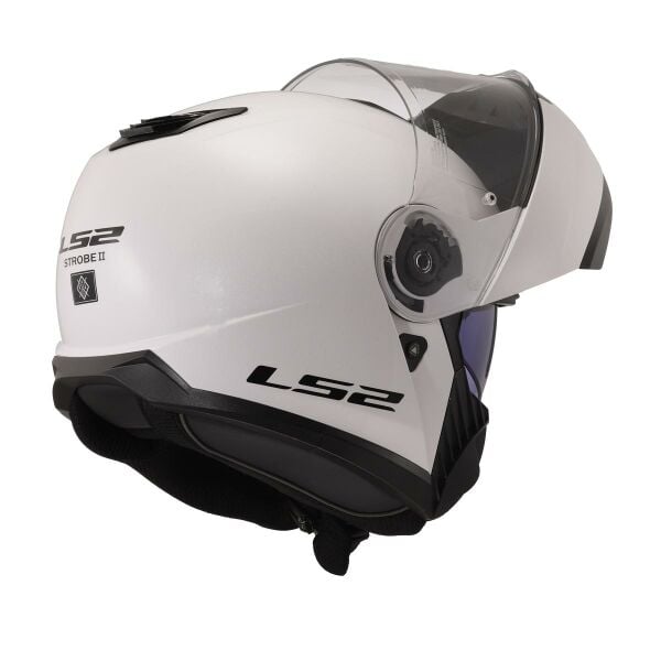 LS2 STROBE 2 BEYAZ ÇENE AÇILIR KASK