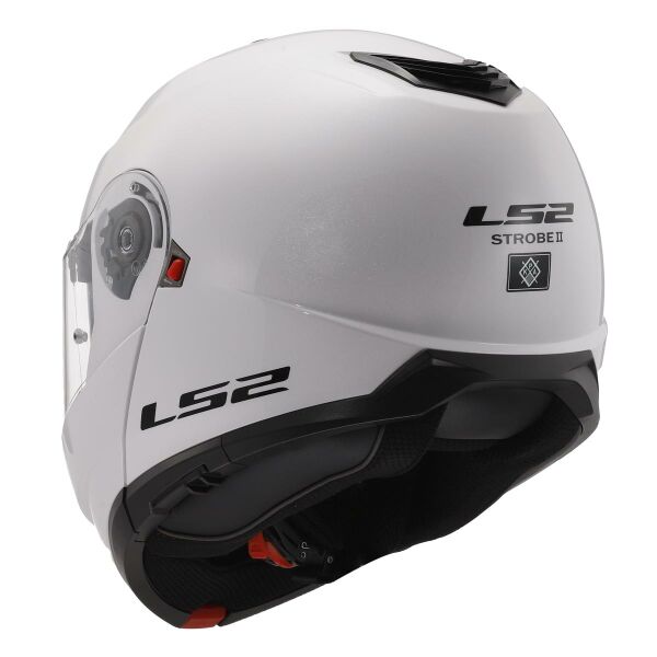 LS2 STROBE 2 BEYAZ ÇENE AÇILIR KASK
