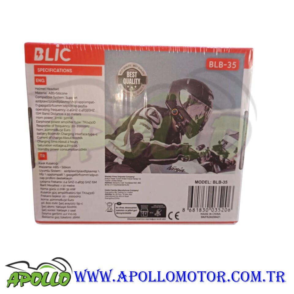 BLİC BLB-35 İNTERCOM Bluetooth