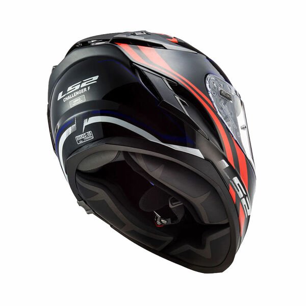 LS2 CHALLENGER PROPELLER KIRMIZI-MAVİ KAPALI KASK
