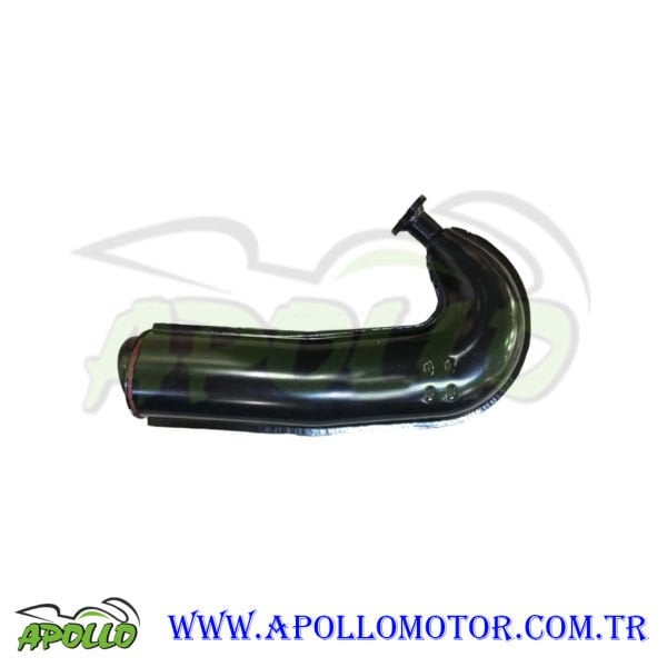 MOBİLET - Mobylette SİYAH SOMUNLU SEGMANLI EKSOZ