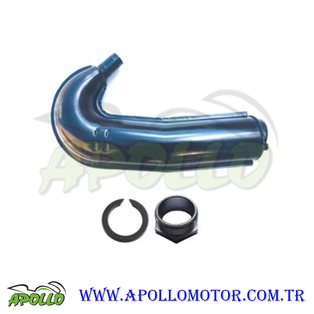 MOBİLET - Mobylette NİKEL SOMUNLU SEGMANLI EKSOZ