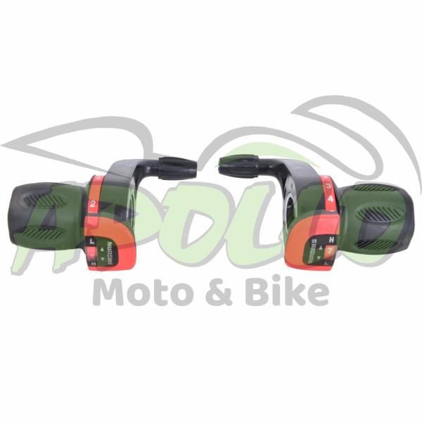 GRIP SHIFT VİTES KOLU 7 ' Lİ  - KIRMIZI - SAIGUAN KABLOLAR DAHİL