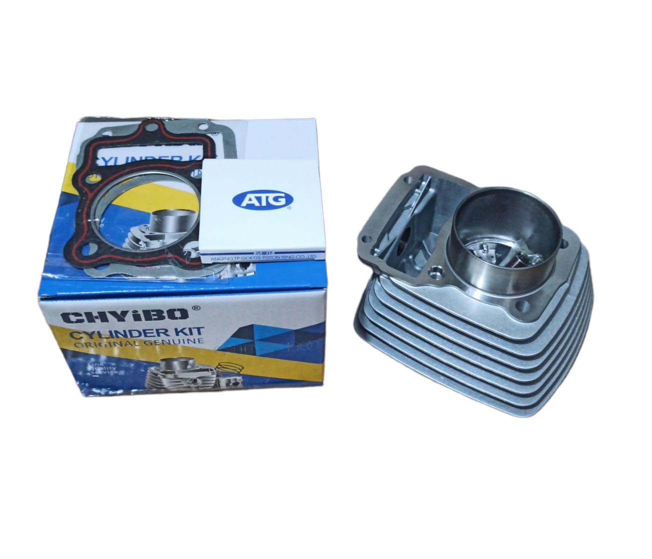 CG 150 cc SİLİNDİR -PİSTON SET Q 62 mm 15 PERNO GRİ 69 MM - ATG SEGMANLI