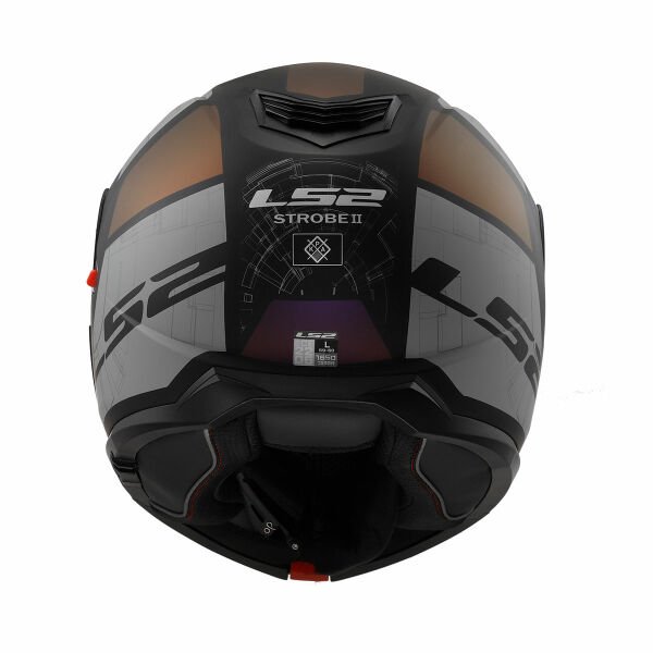 LS2 STROBE 2 ORION MATT SİYAH-MOR-MAVİ ÇENE AÇILIR KASK