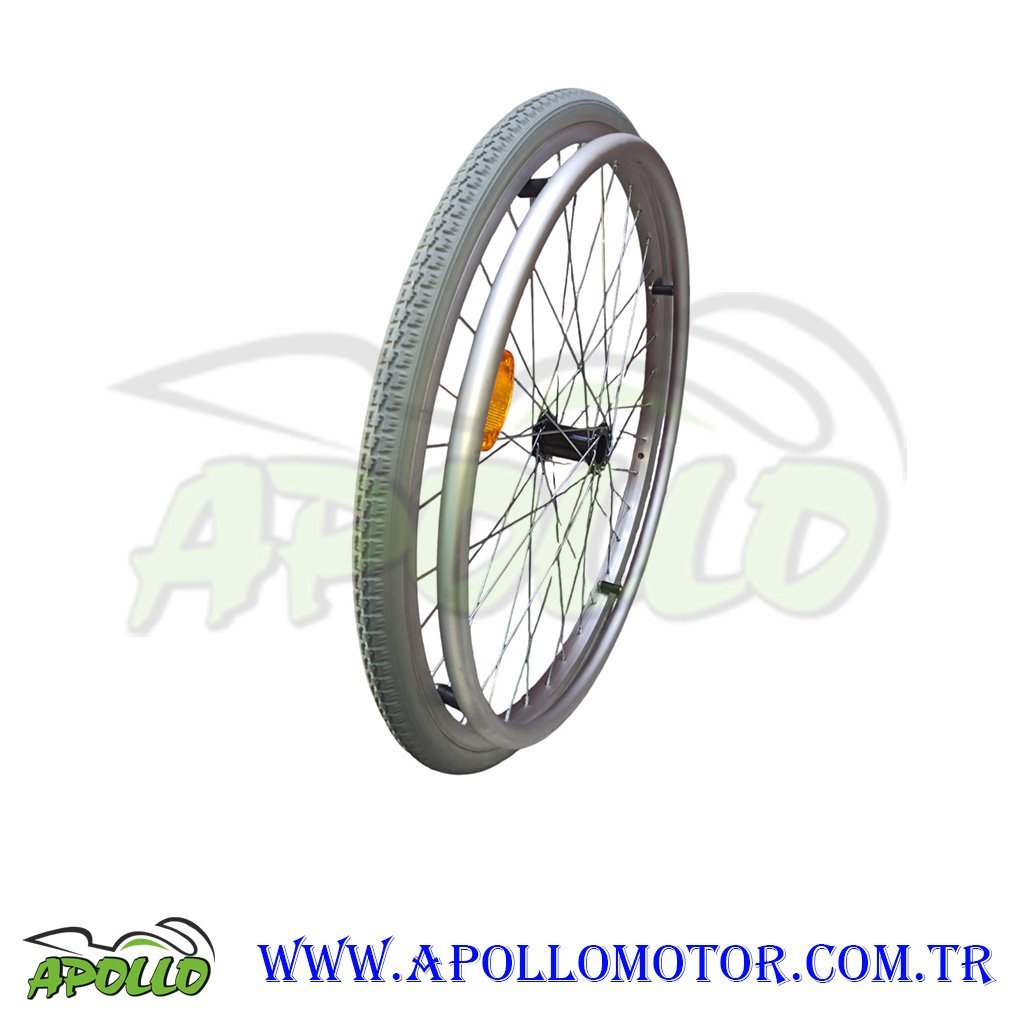 24 x1 3/8 JANTLI DOLGU LASTİK KOMPLE GRİ RENK