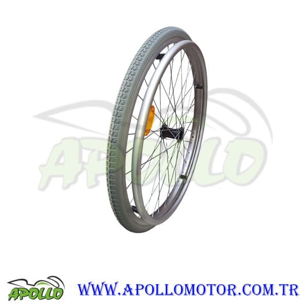 24 x1 3/8 JANTLI DOLGU LASTİK KOMPLE GRİ RENK