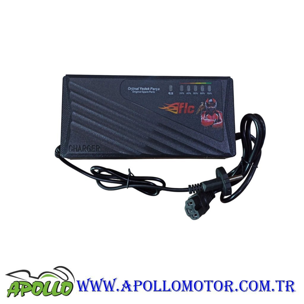 60 V 20 AH ŞARJ CİHAZI E-BİKE DEVRE KESİCİLİ (ORANLI) FALCON ORİJİNAL