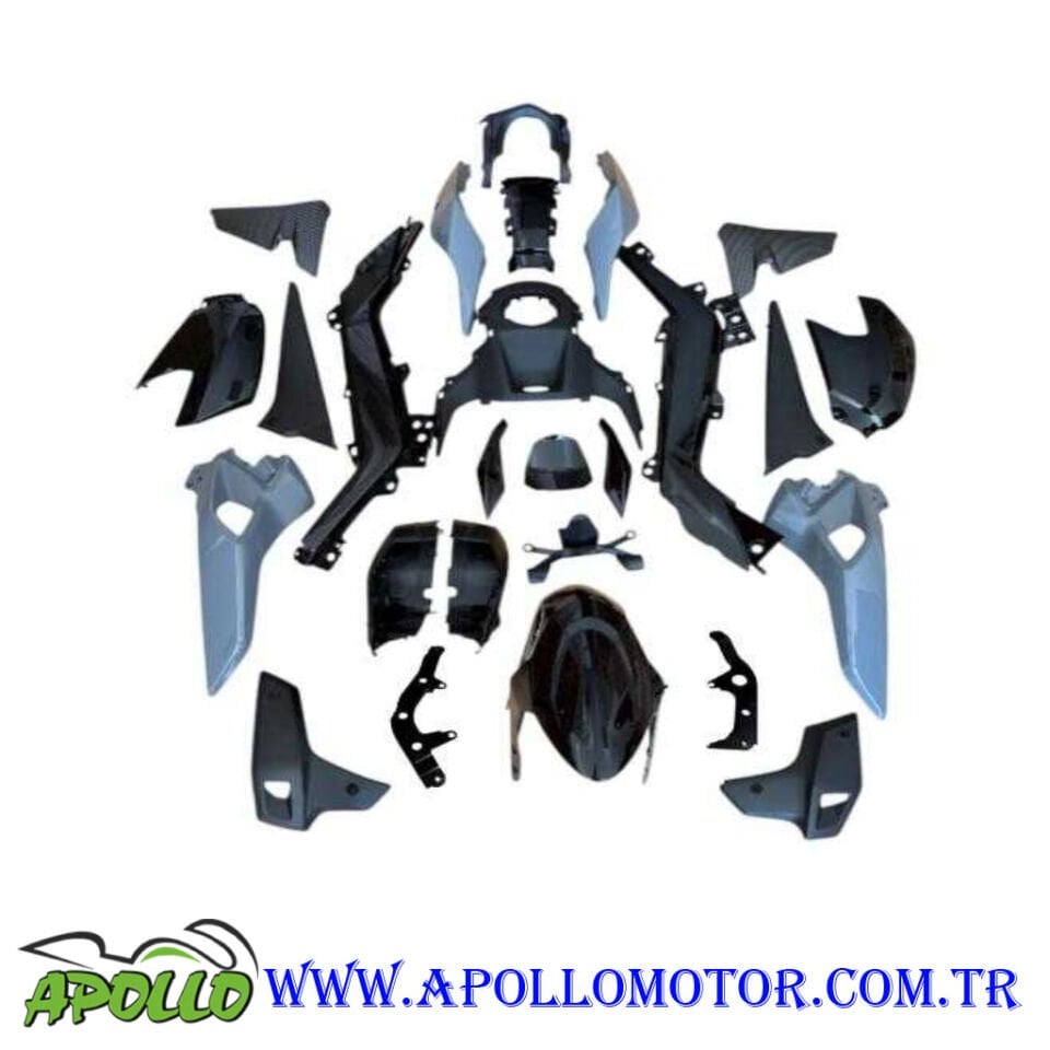 CF MOTO NK 250 KAPORTA SETİ SİYAH (26 PARÇA)