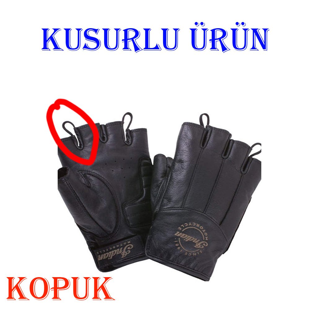 HARLEY INDIAN VİCTORY MOTOSİKLET ELDIVEN -ERKEK- LEATHER FİNGERLESS - ORJİNAL ÜRÜN